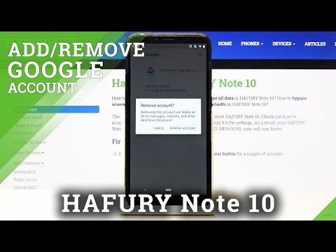 How to Remove Google Account in HAFURY Note 10 – Manage Google User