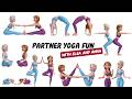 Yoga With Elsa Anna Best Friends Yoga Challenge Fun Partner Yoga Poses For Kids