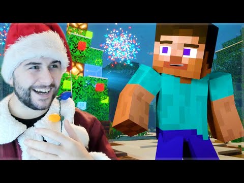 REACTING TO REDSTONE CHRISTMAS ALEX & STEVE Movie Minecraft Animations!