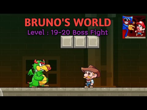 BRUNO'S WORLD LEVEL 19-20 (Boss battle) - GAMEPLAY WALKthrough (Android,ios)