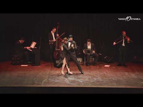  Sebastian Jimenez  and  Joana Gomes  are  dancing  to  a  tango  by  Solo Tango Orquesta  at  TanGO TO Istanbul  in  2018