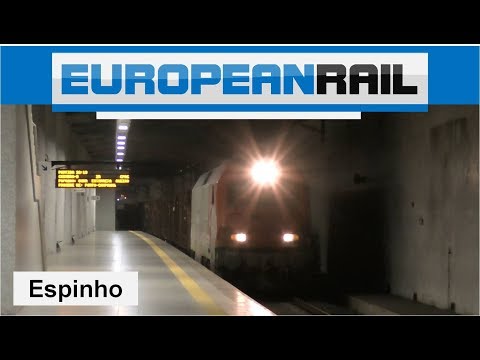 MEDWAY 5600 loco + Comboio Madeira passes Estação de Espinho