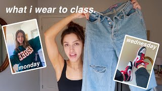 college outfits of the week // what i wear to clas