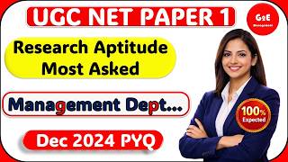 UGC NET Research Aptitude December 2024 PYQ Marathon | Management Special | Smart Tricks to Crack
