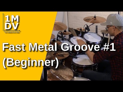 1MDV - The 1-Minute Drum Video #192 : Fast Metal Groove #1 (Beginner)