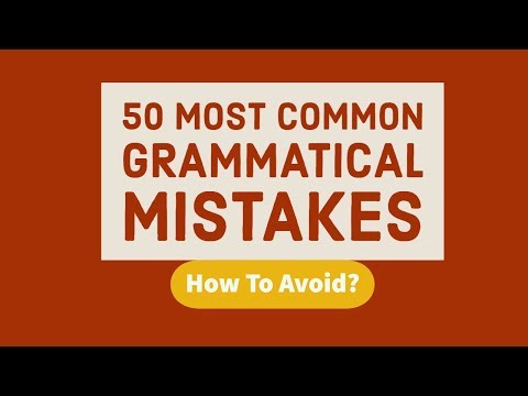 50 MOST COMMON MISTAKES in English Grammar   Error Identification Correction