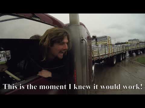 STRESSFUL SITUATION BACKING B-TRAIN TRUCKS!!