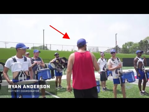 Mic'd Up: 2019 Bluecoats Battery Rehearsal With Ryan Anderson