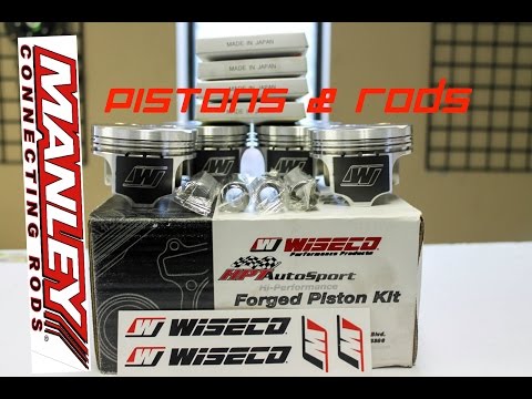 Turbo K24 Accord: Wiseco Pistons on Manley Rods
