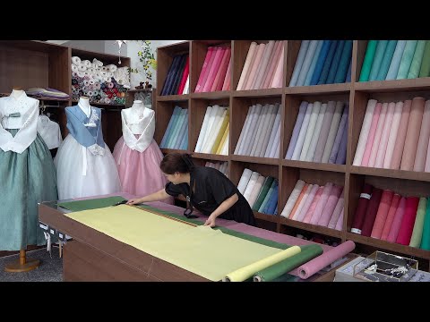 Process of making beautiful hanbok - Korea's traditional clothing craftsmanship