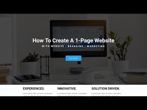 How to Create a One Page Website Using Elementor 2021 | WordPress Tutorials