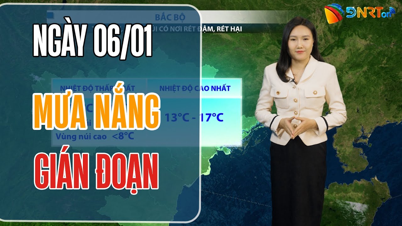 Thời tiết ngày mới 06/01 | Nam Trung Bộ thòi tiết mưa nắng gián đoạn