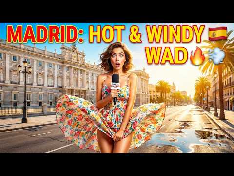 MADRID VLOG: Beautiful, Hot & Windy (My Dress is Flying Again!) 💃💨