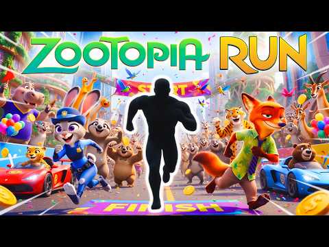 ZOOTOPIA RUN: Catch Jumpy Jerry! 🐰 | Immersive Interactive Warm Up