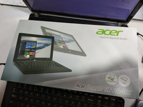 Acer mini laptop unboxing Acer One 10 sw110-1ct