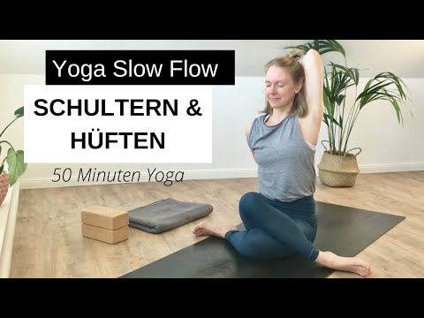 50 Min Yoga Slow Flow | entspannte Schultern, geschmeidige Hüften | Rücken entlasten
