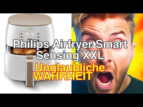 Philips airfryer smart sensing xxl, 7.3l (1.4kg), 90% weniger fett mit rapid air technologie, automa