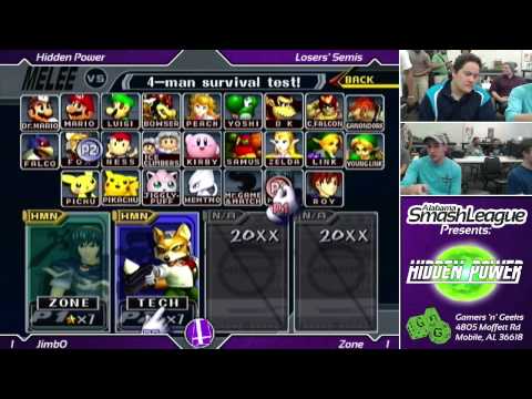 Hidden Power (May 2015) – Losers Semis – Zone (Falco, Fox) vs. Jimb0 (Falco) – Melee