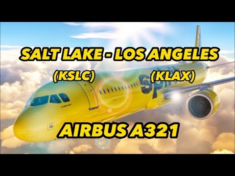 AIRBUS A321 | Live Weather I KSLC - KLAX I FULL FLIGHT #msfs2020