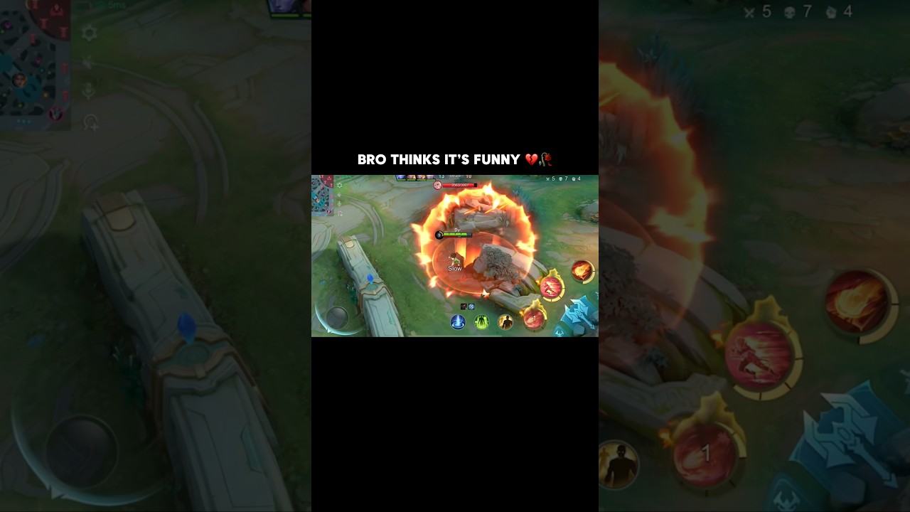 BRO THINKS IT’S FUNNY 💔🥀 #MLBB #MLBBCreator #MLBBNEXT2025 #mobilelegends #Dyr #dyrroth