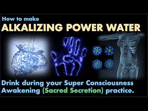 ALKALISING POWER WATER - Infused water, Assist the SACRED SECRETION #structuredwater #alkalinewater