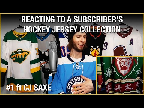 Reacting to a Subscriber's Hockey Jersey Collection: #1 ft CJ Saxe