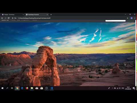 Bootstrap 4 tutorial vacation website speed code