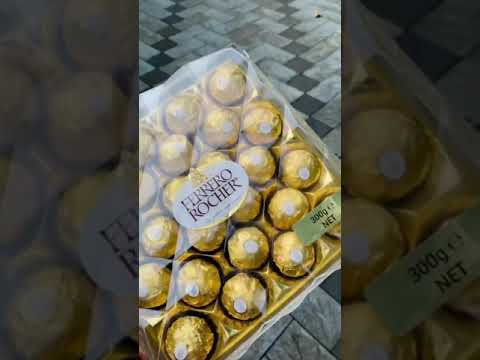 Exotic Choco-Hazelnut Golden Ball Candy-Ferrero Rocher Chocolate #shorts