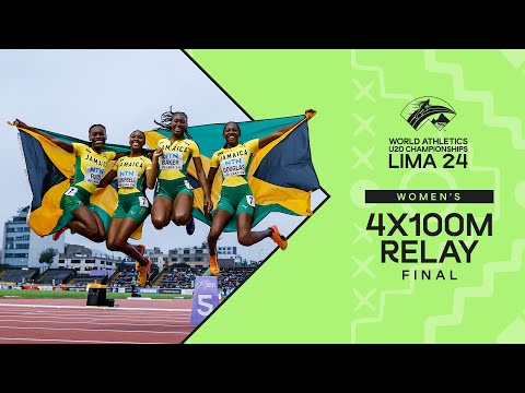 Jamaica 🇯🇲 rule women's 4x100m final | World Athletics U20 Championships Lima 2024