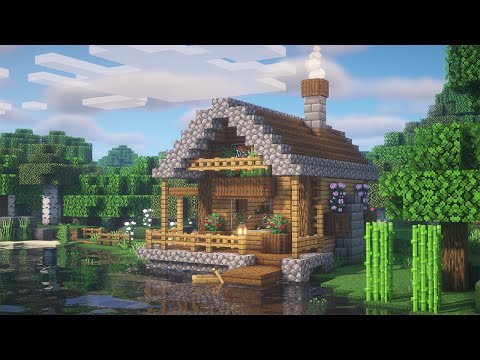 Minecraft | How To Build a Starter House Near the Water