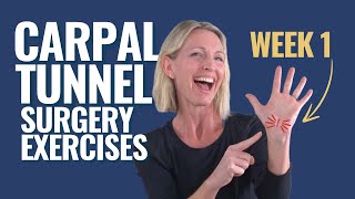 Best Exercises After Carpal Tunnel Surgery: 1 week post op recovery