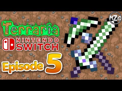 Terraria Nintendo Switch Gameplay Walkthrough - Part 5 - Upgraded Gear!