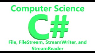 File, FileStream, StreamWriter, and StreamReader | Coding in C#