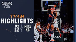 Knicks defeat Nets in thriller! | April 12th, 2024