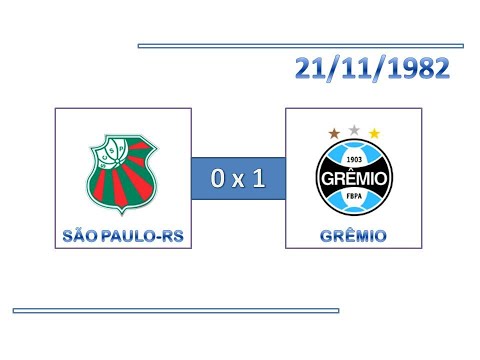GOLS: São Paulo-RS 0 x 1 Grêmio - 21/11/1982 - Campeonato Gaúcho
