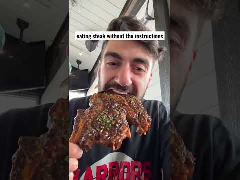 Eating Steak 🥩 Without Instructions