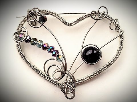 Part A Amore Heart Broach Documentary  - Cheryl St.Pierre of Majestic Wire Artworks