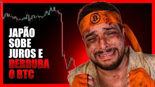 🚨 BITCOIN DESABA APÓS JAPÃO SUBIR JUROS