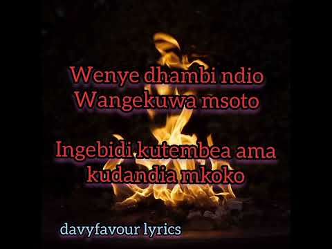 NINGEKUWA GOD😡‼️‼️-BEN C (Official LYRICS VIDEO)