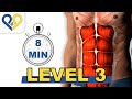 8 Min Abs Workout Level 3 P4P Music