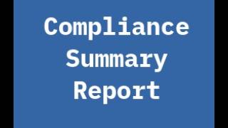 IBMCALT Compliance Summary Report Demo