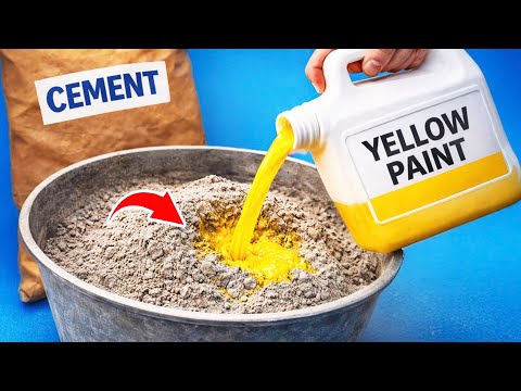 Mix CEMENT with PAINT and turn the impossible into a MILLION-DOLLAR Idea! Incredible Results!