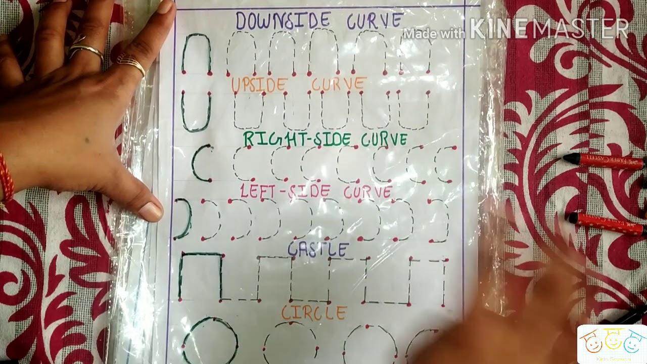 Pencil control worksheets for all age Kids