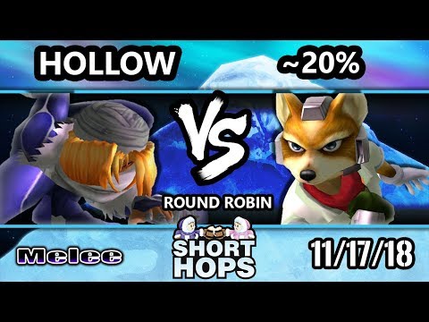 SH 2 SSBM -  Hollow (Sheik) Vs.  ~20% (Fox) - Smash Melee Round Robin