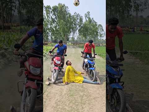 The boys fled on their motorcycle. 7777#funny