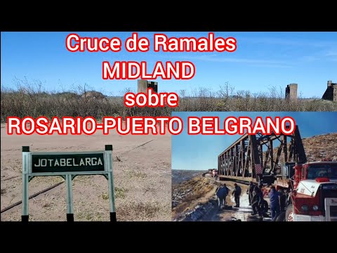 CRUCE DE RAMALES FCM sobre el RPB en ANDANT partido de DAIREAUX y su PUENTE traslado a SANTA CRUZ 