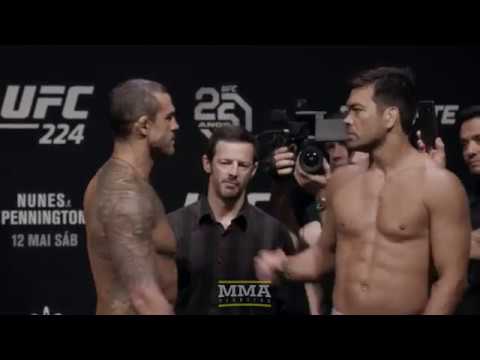 UFC 224: Vitor Belfort vs. Lyoto Machida Weigh-in Staredown - MMA Fighting