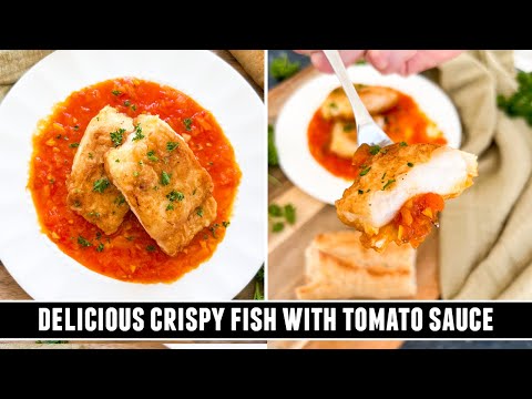 Crispy Fish Better than ANY Restaurant | Crispy Fish with Tomato Sauce
