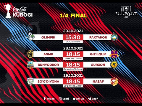 O'zbekiston Kubogi. 1/4 FINAL. OLIMPIK - PAXTAKOR | 20.10.2021 | SportTelekanaliRasmiy