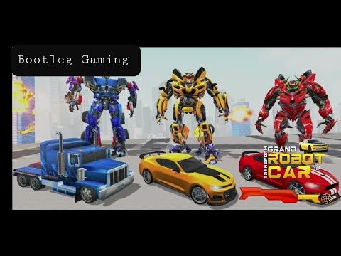 Flying Jet Robot Car Transform Game-Android Gameplay